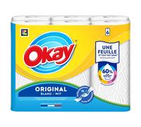 Okay Essuie-tout encore plus résistant – Pack de 6 rouleaux