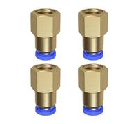 Okaywork 4pcs raccord rapide air comprimé enfichables avec filetage interne 1/8" à 8 mm connecteur rapide connecteur raccord pneumatique connecteur pneumatique droit 8 mm, connecteur à couplage rapide