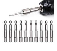 Okaywork Lot de magnétiques de 8 mm -Douilles hexagonales douille torx femelle 1/4" - Adaptateur métrique à six pans creux pour Accessoires pour perceuse électrique e ou visseuse sans fil (8 * 65MM)