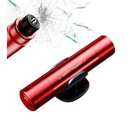 Okaywork Marteau de Sécurité pour Voiture,Brise Vitre avec Outil de Coupe Ceinture et Marteau de Sauvetage,brise vitre coupe ceinture, Nouveau d'urgence pour Voiture pour Sauver des (rouge)