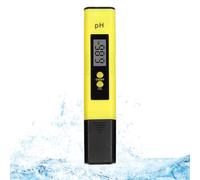 Okaywork pH metre - Testeur pH, pH-mètre avec écran LCD, Testeur ph piscine, pH metre electronique, Testeur ph et chlore, haute précision, plage de mesure 0,00-14,00. (jaune)