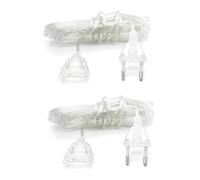 Okaywork Rallonge Electrique - Rallonge Électrique Transparente, Rallonge Electrique Fil Plat pour Accessoires Electriques Petit, Lanternes LED et Utilisation Extérieure.(5M)