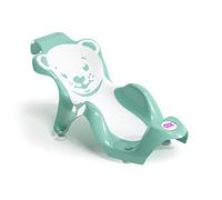 OKBABY Buddy - Transat Anatomique avec assise en gomme anti-dérapante pour le bain des nouveaux-nés 0-8 mois (8Kg) - Turquoise
