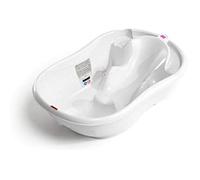 OKBABY Onda - Baignoire pour le Bain du Nouveau-né 0-12 Mois, Design Ergonomique - Blanc