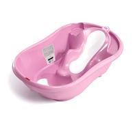OKBABY Onda Evolution - Baignoire pour le Bain des Nouveau-nés 0-12 Mois, Assise en Gomme Antidérapante - Fuchsia