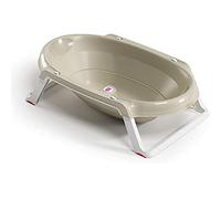 OKBABY Onda Slim - Baignoire Pliante pour le Bain des Nouveau-nés 0-12 Mois - Gris
