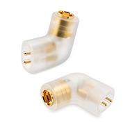 OKCSC Adaptateur de câble MMCX vers 0,75/0,78 QDC 2 Broches pour câble MMCX connecté à pour ZSN Pro ZS10 Pro NF2u KZ ZSX AS16 CA4 A10 QDC IEMs connecteur Transparent