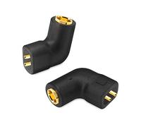 okcsc Adaptateur de câble MMCX vers 0,75/0,78 QDC 2 Broches pour câble MMCX connecté au connecteur ZSN Pro ZS10 Pro NF2u KZ ZSX AS16 CA4 A10 QDC IEMs Noir