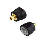 okcsc Adaptateur MMCX vers femelle de 0,75 mm pour câble de 0,75 mm | Connecté à Shure SE846 SE535 SE425 SE215 Sennheiser IE 900 IE 600 Ultimate Ears UE900 (1 paire noir)