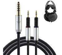 okcsc ATH-R70x Câble de Remplacement pour Casque Audio 4,4 mm Prise équilibrée pour Audio-Technica ATH-R70x R70xa Câble OFC 4 conducteurs en Nylon PVC tressé Longueur 2,5 m