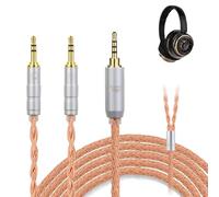 okcsc Câble de rechange ZT16 avec double prise équilibrée de 2,5 mm vers 2,5 mm, câble audiophile professionnel IEM 16 fils plaqué cuivre pour casque Hifiman HE-400i HE400S HE350 HE1000 HE560 1,2 m