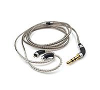 okcsc Câble d'écouteurs 2 broches plaqué argent 6N OCC haute pureté pour audio final FIIO FH1s JH3 KZ EDX ZST ES4 ED12 ZSR AS10 CCA C10 A3000 MAKE4 IEM avec prise 2,5 mm