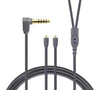 okcsc MMCX Câble d'écouteurs de rechange à 4 cœurs plaqué argent OFC, compatible avec Shure SE215/SE315/SE425/SE535/SE535, etc. Prise série SE, prise en forme de L de 4,4 mm, 1,2 m