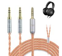 okcsc ZT16 Câble de remplacement pour casque audio professionnel IEM avec double prise équilibrée de 3,5 mm vers 2,5 mm, 16 fils plaqués cuivre IEM pour Hifiman Sundara, Ananda, Arya, HE4XX, HE-400i