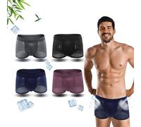 Okdance Boxhero Boxer en fibre de bambou respirant pour homme Boxer en fibre de bambou Sous-vêtements rafraîchissants pour homme Sous-vêtements d'été Natation Voyage, 4 couleurs, XXL
