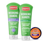 O'Keeffe's Working Hands Overnight 80 ml, Working Hands 80 ml & Lip Repair Overnight 7 g (lot de 3)
