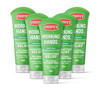O'Keeffe's Working Hands, tubes de 80 ml (lot de 5) - Crème pour les mains extrêmement sèches et craquelées | Augmente instantanément les niveaux d'humidité, crée une couche protectrice et empêche la