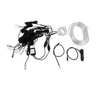 Okeeyseda 10 en 1 RVB LED avec 8 M DéCoration IntéRieure Voiture Fibre Optique Bande LumièRe par App Contrôle 12 V DéCoratif Ambiance Lampes Universel