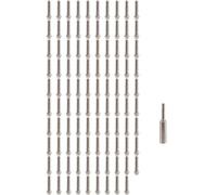 Okeeyseda 100 PièCes 1.9 2.2 Jante de Roue ImpéRiale M2 DéCoration de Vis pour 1/10 RC Chenille Axiale SCX10 90046 AXI03007 pour TRX4, B