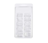 Okeeyseda 100pcs /Boite de Construction en Polyethylene Faux conseils Clou Constructeur d'extension de UV de Bricolage
