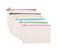 Okeeyseda 12 Pcs Multifonctionnel CosméTique Sac Maquillage Pochettes avec Fermeture ÉClair Toile Sac Crayon Poche Voyage Trousse de Toilette pour DIY