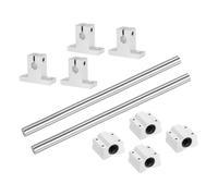 Okeeyseda 2 Guides Coulissants pour Rail de Mouvement Linéaire 8 mm X 150 mm avec 4 Roulements et 4 Supports de Rail SK8