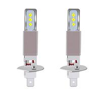 Okeeyseda 2 PièCes SéRies H1 LED Ampoules Phare de Moto 20000LM 6000K LumièRe Blanche 80W 6SMD Ampoules Voiture Antibrouillard Clignotants