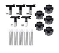 Okeeyseda 20 PièCes de Machine de PulvéRisateur de Peinture Sans Air Comprennent un Filtre de PulvéRisation Sans Air de Filtre D'EntréE de Remplacement de 3/4 Pouces