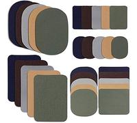 Okeeyseda 30 PièCes de Fer sur des Patchs en Tissu Patchs de RéParation de Tissu Kit de Patch de RéParation de VêTements en Sergé pour VêTements de Veste, 5 Couleurs