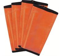 Okeeyseda 4 Pièces Bottes pour Lot de 4 Leggings pour Enveloppements de Jambes Entraînement Sportif Fournitures Professionnelles Orange