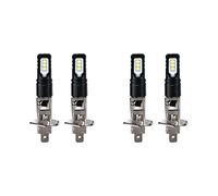 Okeeyseda 4X 6000K Blanc Super 6000LM DRL H1 Kit D'Ampoules de Phare LED en Alliage D'Aluminium Faisceau de Route