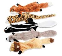Okeeyseda 5 Pièces Grinçants pour Chiens, Jouet à Mâcher pour Chiens en Peluche sans Farce pour Les Suppies d'animaux de Compagnie à Mâcher de Petite, Moyenne et Grande Race, Une Installation F