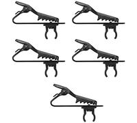 Okeeyseda 5 PièCes Microphone Pince de Fer Cravate Type C Mini Microphone Accessoires pour Clips de Collier pour Microphones à Condensateur