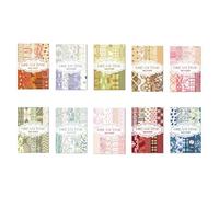 Okeeyseda 500 Pièces Multi-Style Déco Fournitures de Papeterie Papier à Lettres Indésirable Journal Étiquette Scrapbooking Matériel Fournitures Facile à Installer Facile à Utiliser