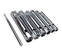 Okeeyseda 6 Pc 8-19Mm Métrique Tubulaire Clé À Boîte Set Tube Bar Bougie D'Allumage Clé À Molette En Acier À Double Fin Pour Automobile Réparation de L'Aplomb