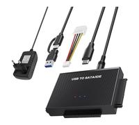 Okeeyseda Adaptateur Adaptateur USB 3.2 et IDE, Adaptateur de Disque Dur USB pour Disque Dur 2,5 Pouces et 3,5 Pouces et Disque Dur IDE, Prise UE