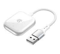 Okeeyseda Adaptateur CarPlay sans 2 en 1 Adaptateur Filaire vers sans Adaptateur de Voiture AI Box Plug & Play Mini Adaptateur Car Play Blanc