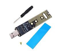 Okeeyseda Adaptateur USB NVME M.2 NVME SSD vers USB 3.1 Adaptateur 10Gbps USB3.1 Gen 2 pour M2 NVMe 2230 2242 2260 2280 SSD