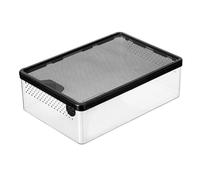 Okeeyseda Boîte d'alimentation Transparente pour Boîte D'Élevage D'Insectes Amphibiens Boîte D'Éclosion de Ventilation Boîte D'Élevage de