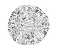 Okeeyseda Bonnet de Douche Isolation Thermique Feuille D'Aluminium Chapeau Bonnet de Bain éLastique pour les Femmes Salon de Coiffure Salle de Bain-Argent