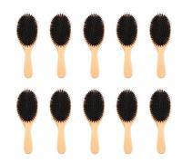 Okeeyseda Brosse à Cheveux en Poils de Sanglier avec Picots en Nylon et Pagaie en Bambou pour une Utilisation Quotidienne pour Revitaliser et Améliorer la Texture des Cheveux