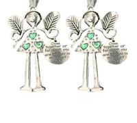 Okeeyseda Cadeau Amis Pendentif Ornements Décoration, Cadeau de Décoration D'Amitié de Noël, Cadeau pour Amis Vert