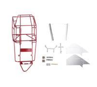 Okeeyseda Cage de Roulement de Corps en MéTal de Châssis en MéTal de Cadre de Tube pour Les PièCes de Mise à Niveau de Voiture de C14 C24 C24-1 1/16 RC, Rouge