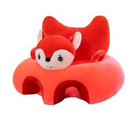 Okeeyseda Canapé Chaise de Soutien Peluche Dessin Animé Animal Chaise Assise Apprentissage Siège Assis Rouge