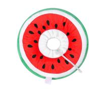 Okeeyseda Collier Conique Réglable pour Chat, Doux et Mignon, Collier de Récupération pour Chat Après Une Chirurgie pour Chaton, Pastèque Large