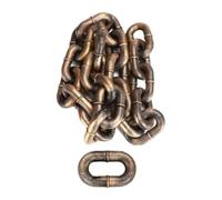 Okeeyseda Corde de Traction pour Chien, Simulation de Chaîne Épaisse, Grande Chaîne en Fer, Farce Amusante, Marche de Chien, Fournitures pour Animaux de Compagnie, Corde Couleur Cuivre