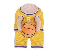 Okeeyseda Costume de Joueur de Basket-Ball pour Chien avec Ballon Costume de Basket-Ball pour Chien Tenue de Sport Amusante Halloween Cosplay pour Animaux de Compagnie B