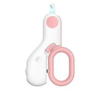 Okeeyseda Coupe-Ongles pour Animaux de Compagnie avec Lumière LED, Ciseaux de Beauté pour Griffes de Chat, Accessoires pour Chiots et, Rose