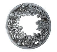 Okeeyseda Couvercle de Bougies Parfumées pour Bougies en Pot, Aide à Fondre Uniformément Les Feuilles D'Aromathérapie, Couverture Intelligente, Cadeaux pour Femmes, 8,8 Cm, Argent