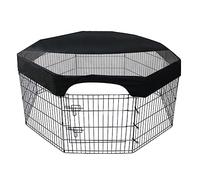 Okeeyseda Couverture de Protection Solaire en Tissu Noir pour Animal de Compagnie Couvre Chiot Chat Clôture Cage Couvre 24 Pouces